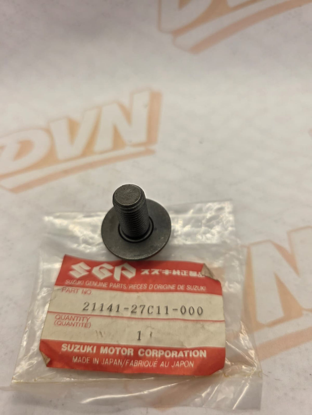 NOS SUZUKI RM 125 250 RMX 250 R BOLT,PRIMARY DRIVE GEAR 21141-27C11 NEW OEM PART