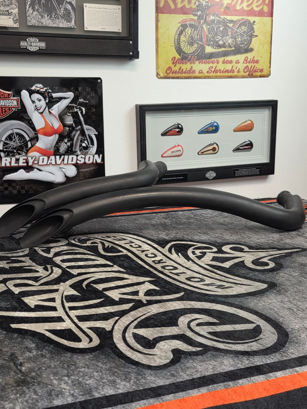 Harley softail springer fat boy deuce 05-09 EFI  Full exhaustsystem Radius STYLE