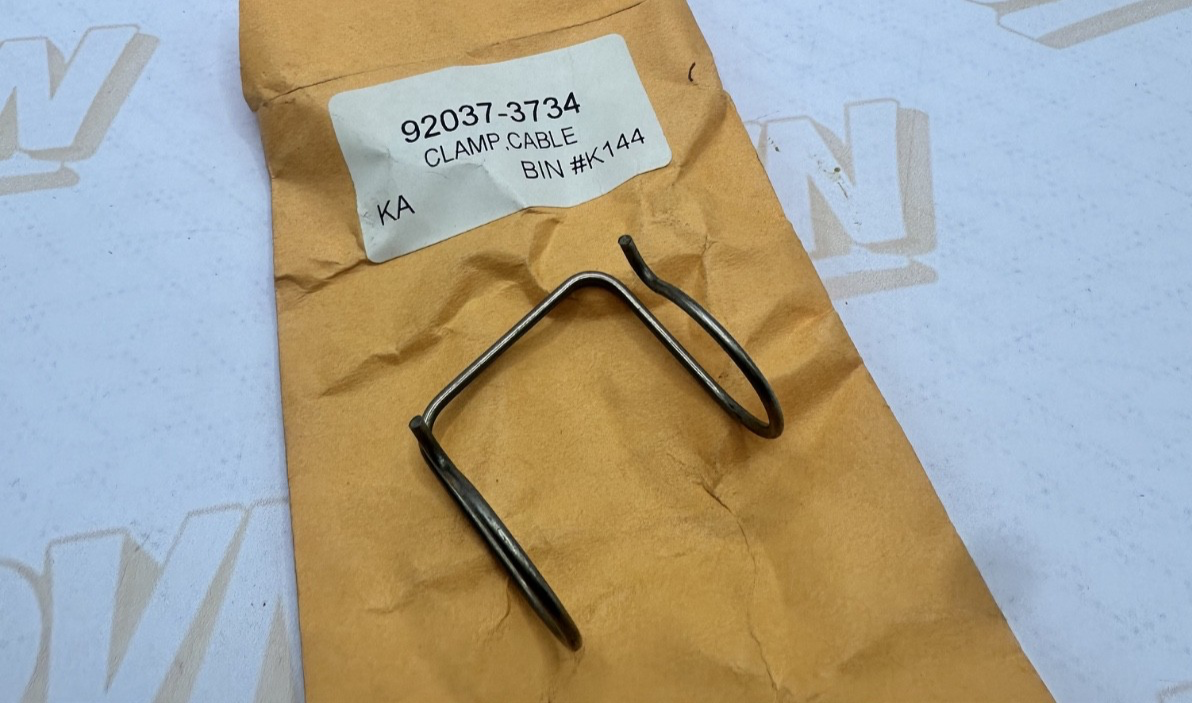 NOS NEW OEM FACTORY KAWASAKI 1986-95 JF650 CABLE CLAMP 92037-3734