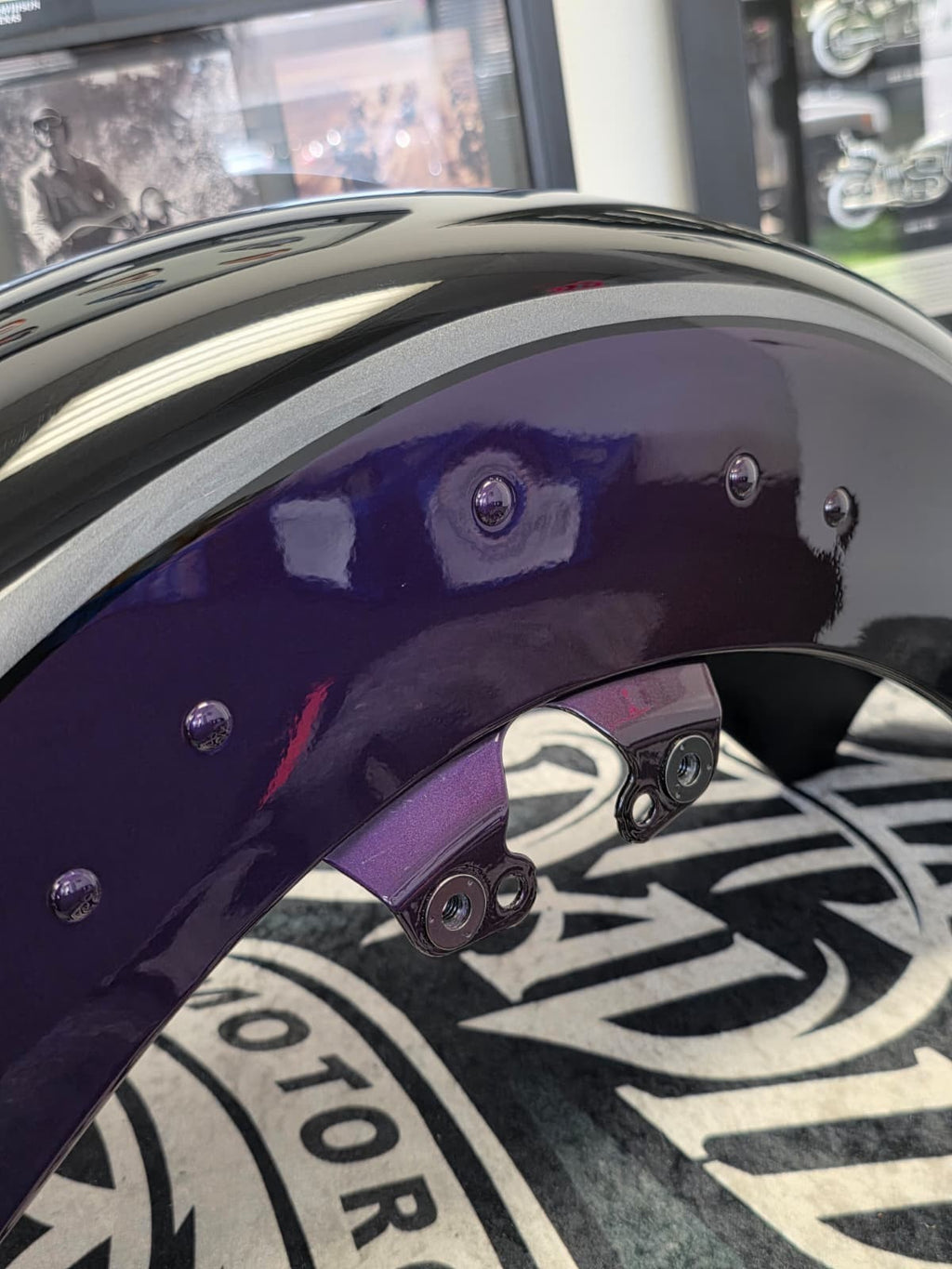 OEM HARLEY 2021 CVO LIMITED STREET GLIDE FRONT FENDER VIOLET FADE '14-23 TOURING
