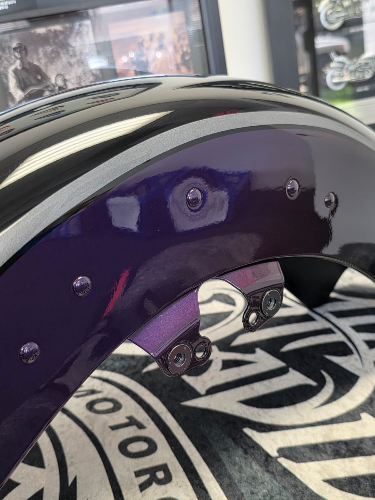 OEM HARLEY 2021 CVO LIMITED STREET GLIDE FRONT FENDER VIOLET FADE '14-23 TOURING