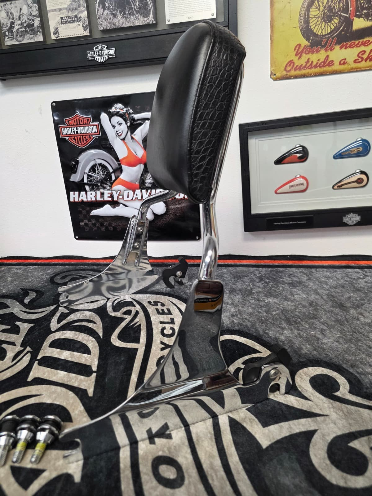 09 CVO SPRINGER , BREAKOUT 2013-2017 Sissy Bar/Back Rest HARLEY DAVISON OEM