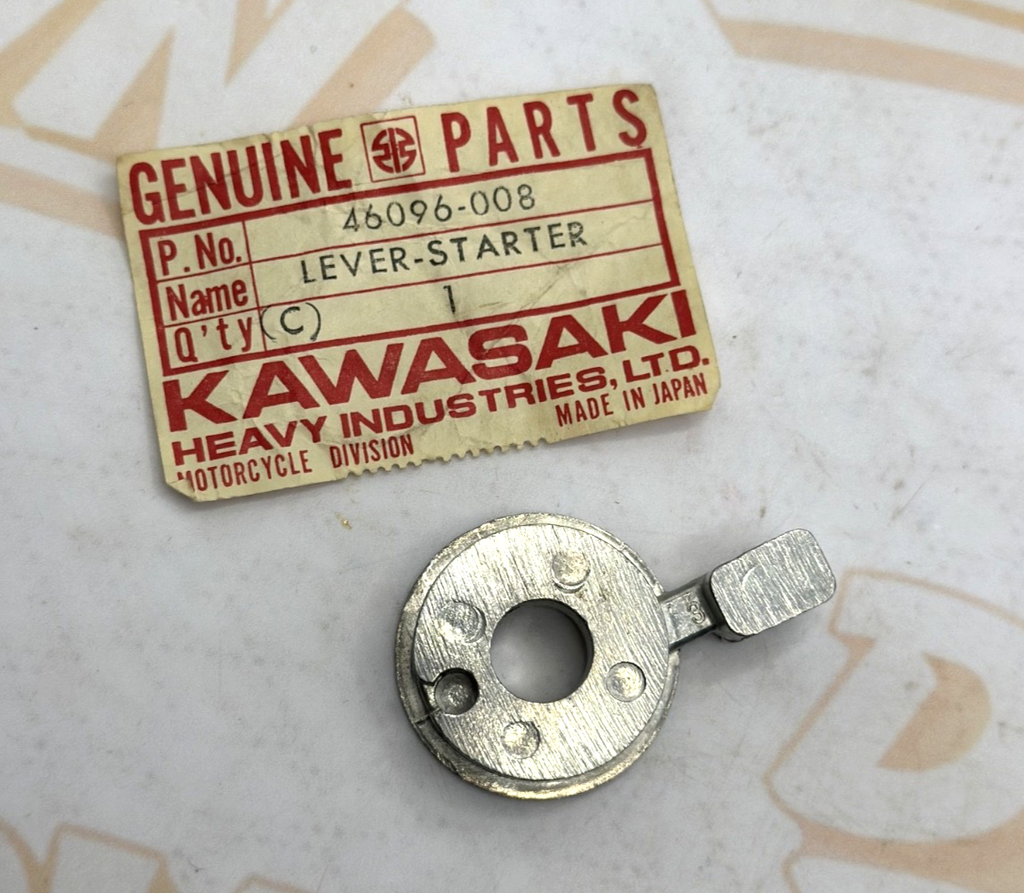 1 NOS Kawasaki Lever Starter KS125 1974 1975 KE125 1977 1978 F11 OEM 46096-008