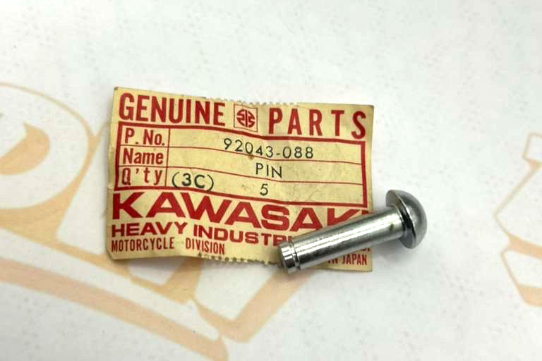 1 NOS Genuine Kawasaki F7 175 Kickstart Pin OEM 92043-088 F6 125 KD175 KE175 NEW