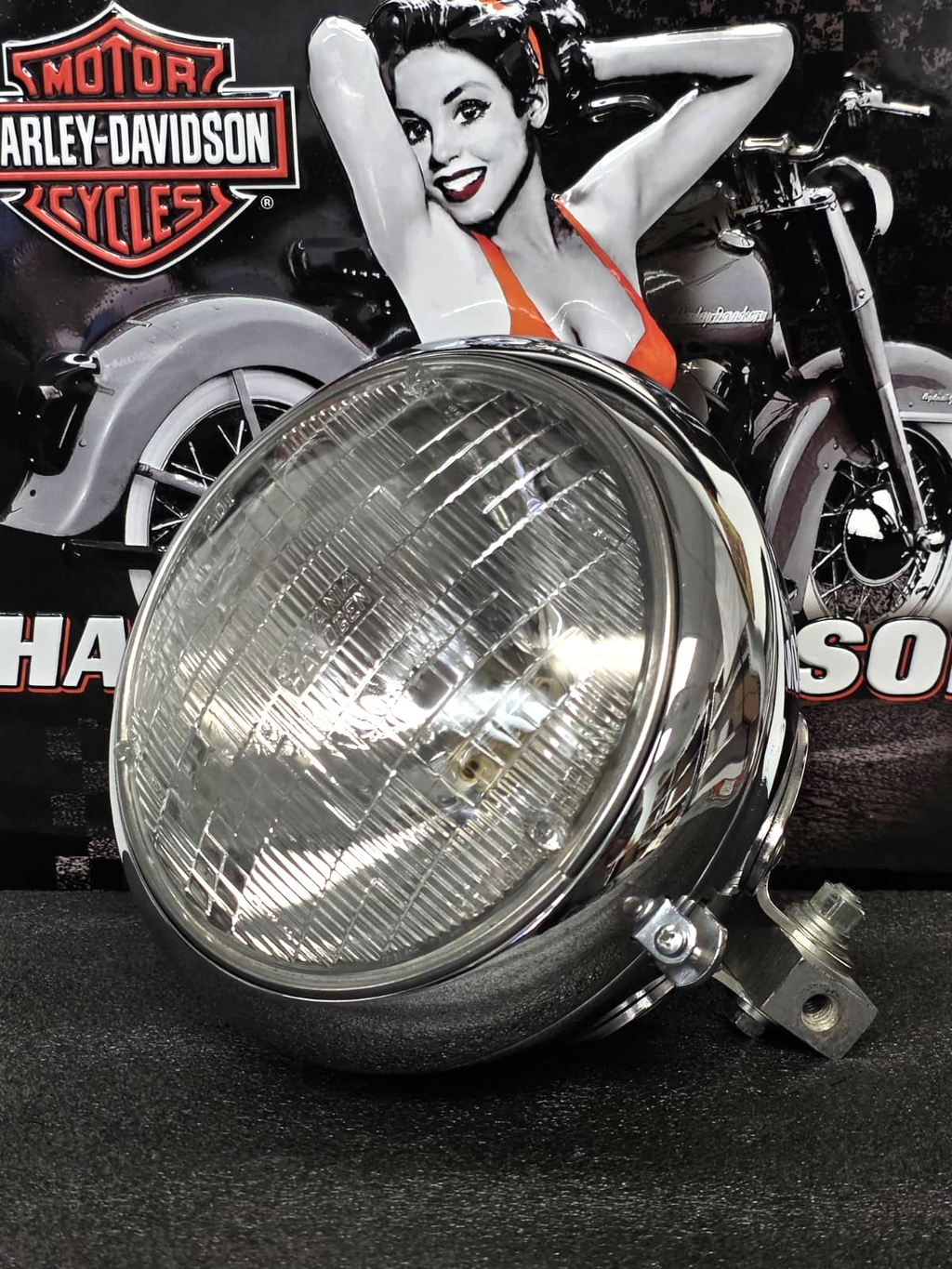 Vintage 7INCH  Round Headlamp for Harley Davidson