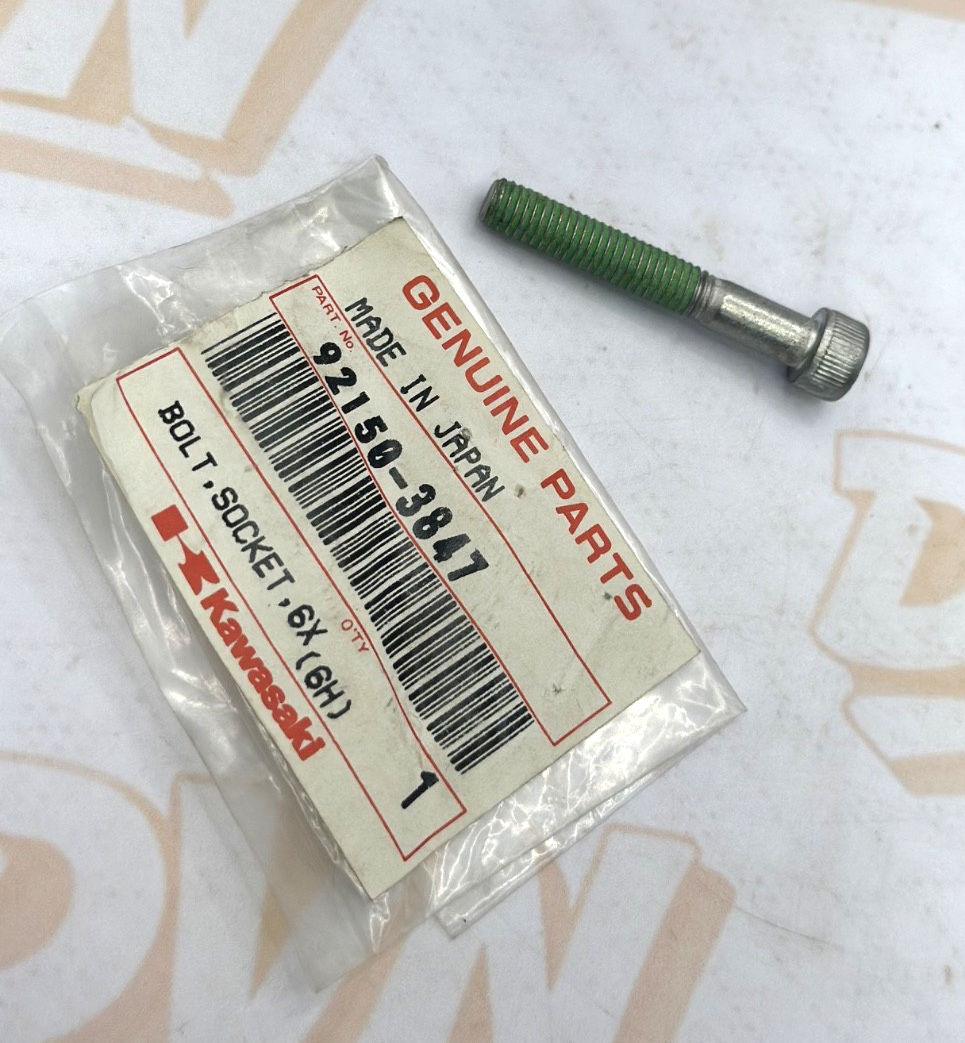 OEM Kawasaki 92150-3847 Socket Bolt 6X40 NOS