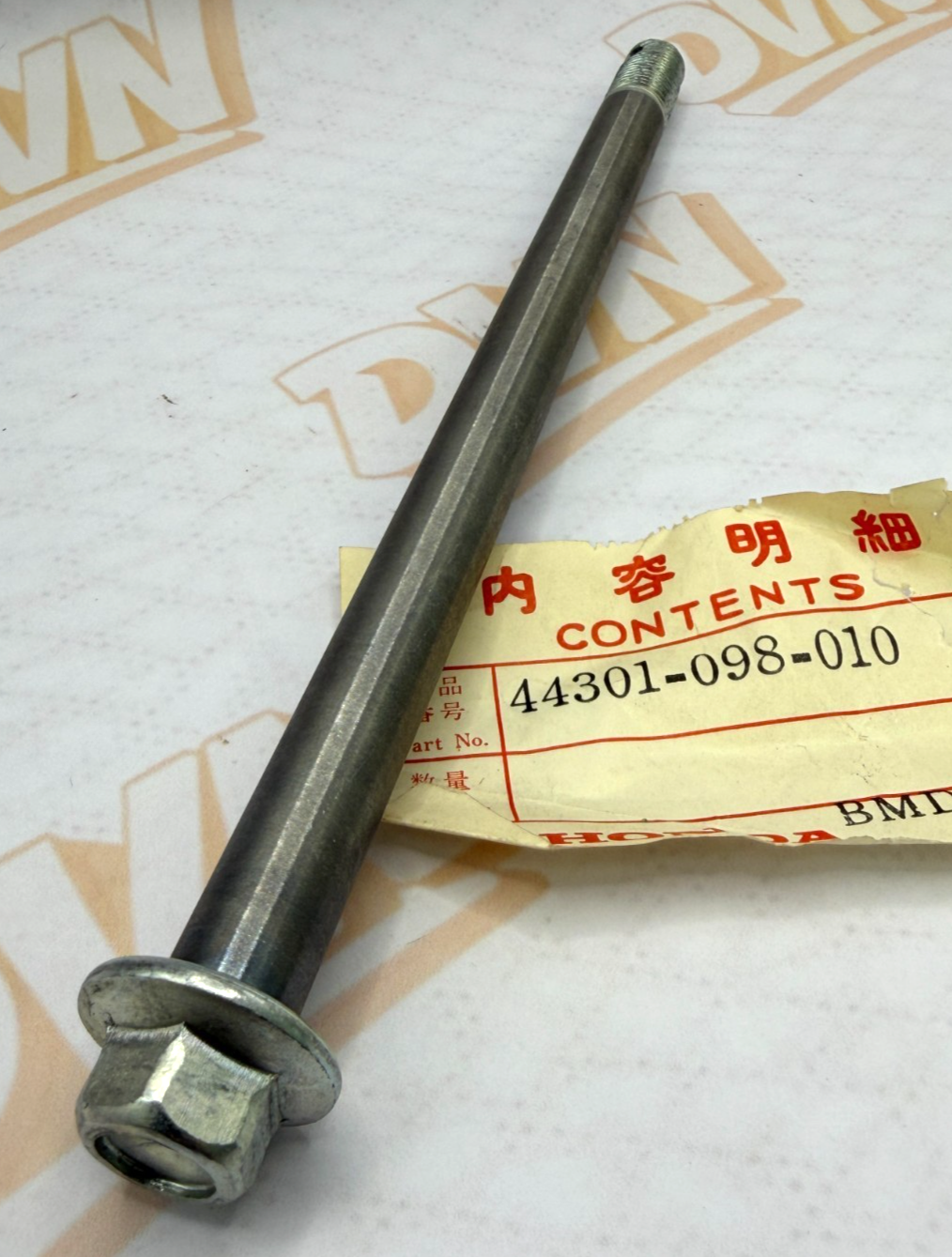 Honda CB125S CF50C GL100 125 MB50 80 MTX50 80 DST50 70 DAX Front Axle New NOS