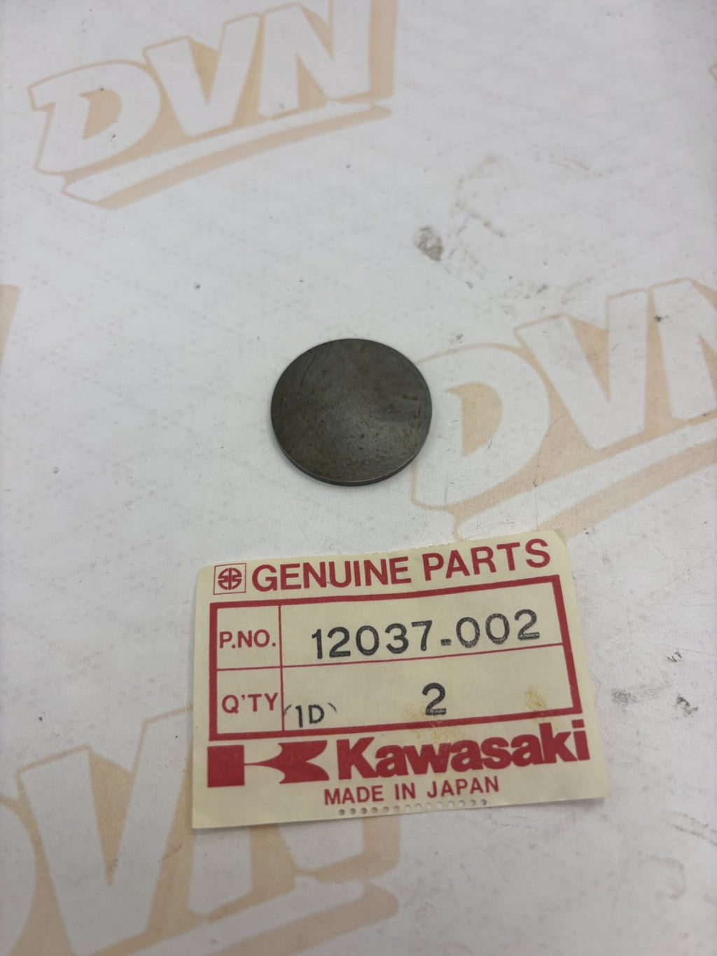NOS OEM Kawasaki 2.05T Tappet Shim 1977-2005 KZ1000 1973-1975 Z1 # 12037-002