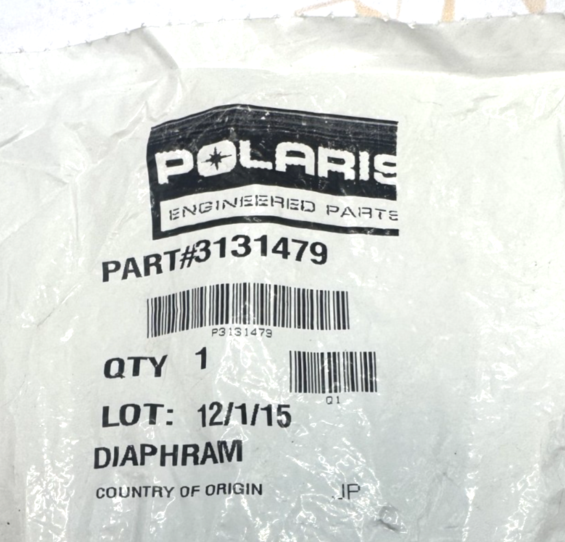Polaris Carburetor Diaphragm, NEW OEM PART-(3131479)