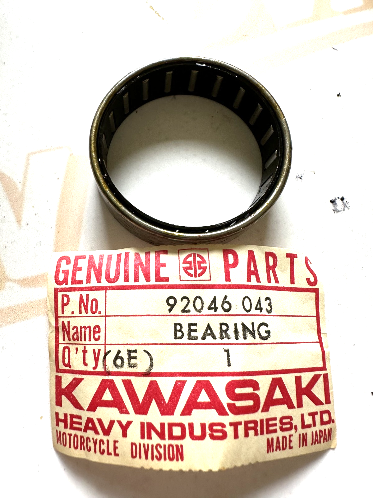 GENUINE KAWASAKI 92046 043   NOS NEEDLE ROLLER BEARING NOS KD KE KX KDX