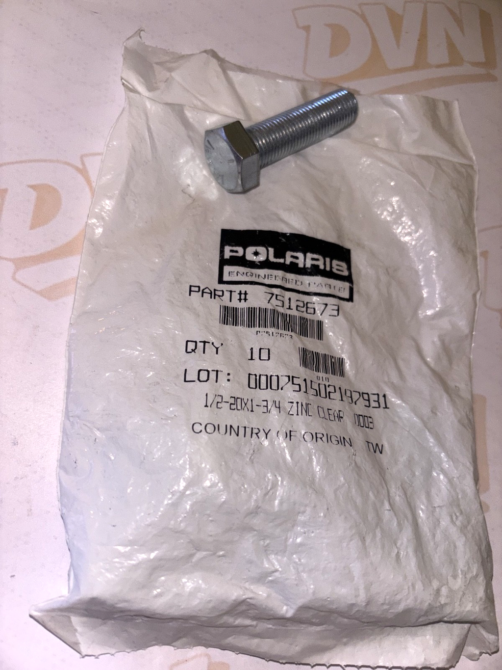 NOS 7512673 Polaris Scrambler Sport Trailblazer Boss 1/2" Rear Wheel Stud