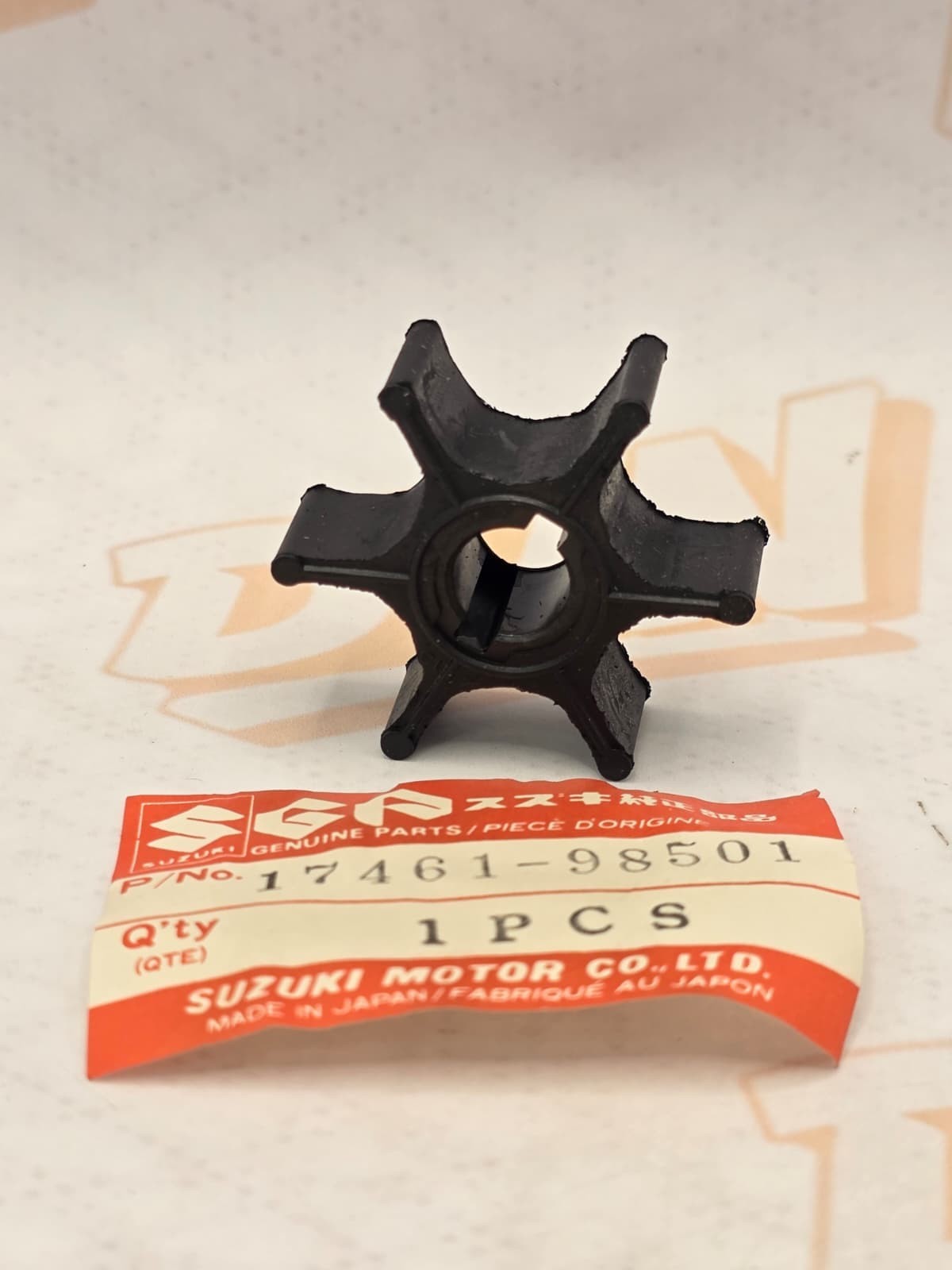 Water Pump Impeller for Suzuki Outboard DT 2/3.5/4/5/6/8/9HP Motors 17461-98501