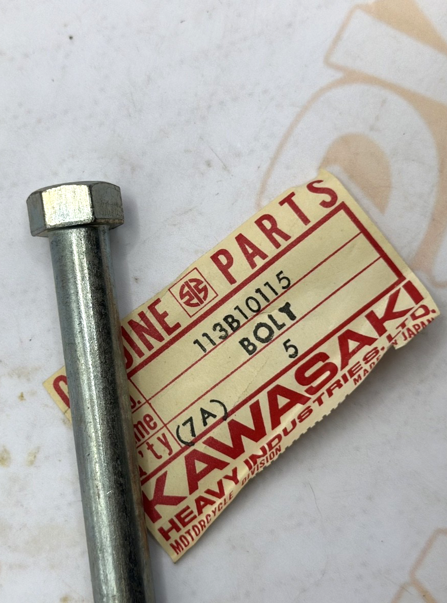 Kawasaki NOS NEW 113B10115 Hex Head Bolt 10x115