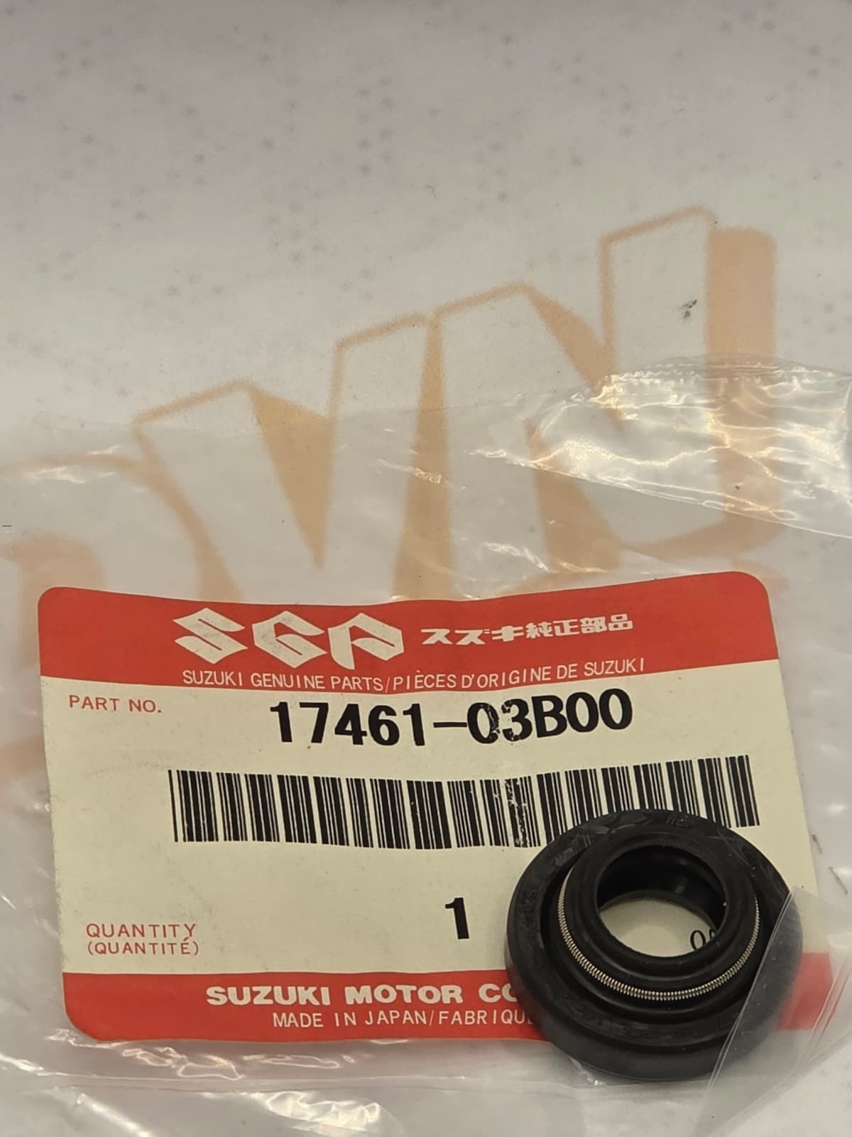 OEM Suzuki RM Dirtbike Bike OEM NOS Water Pump Waterpump Seal 17461-03B00