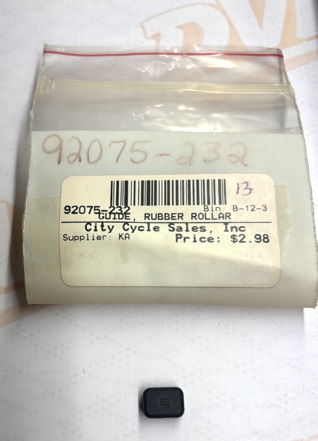 NOS Kawasaki 92075-232 KZ650 KZ1000 KZ1300 ZN1300 Roller Guide Rubber