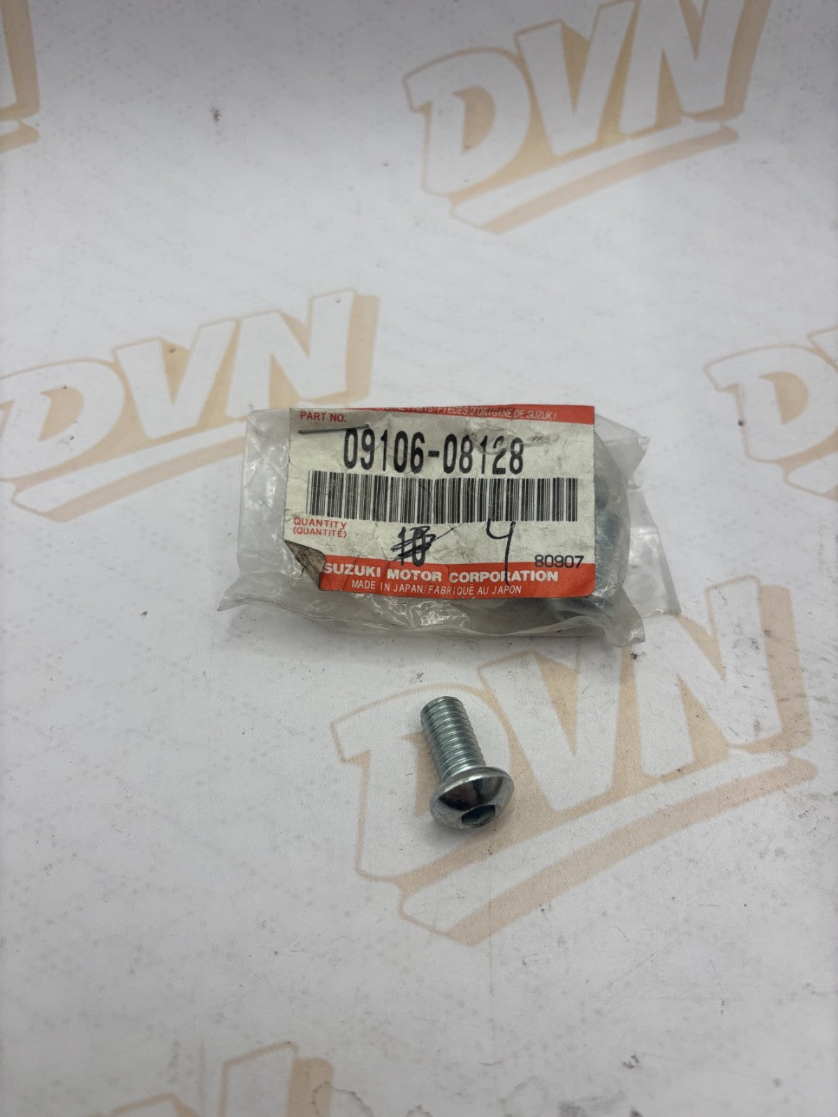 NOS Genuine Suzuki Frame/Footrest/Rear Wheel Bolt 09106-08128 NEW OEM