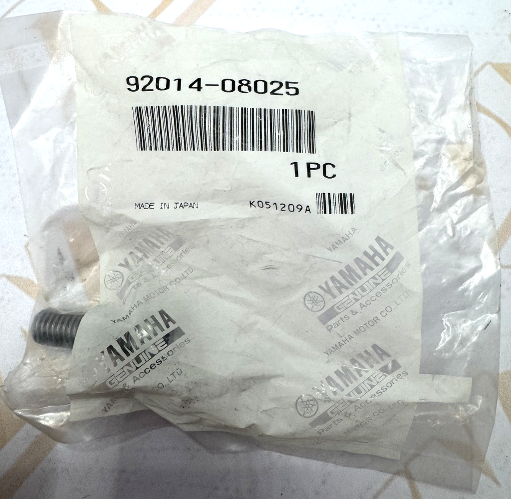 YAMAHA Button Head Bolt, OEM Part - 92014-08025