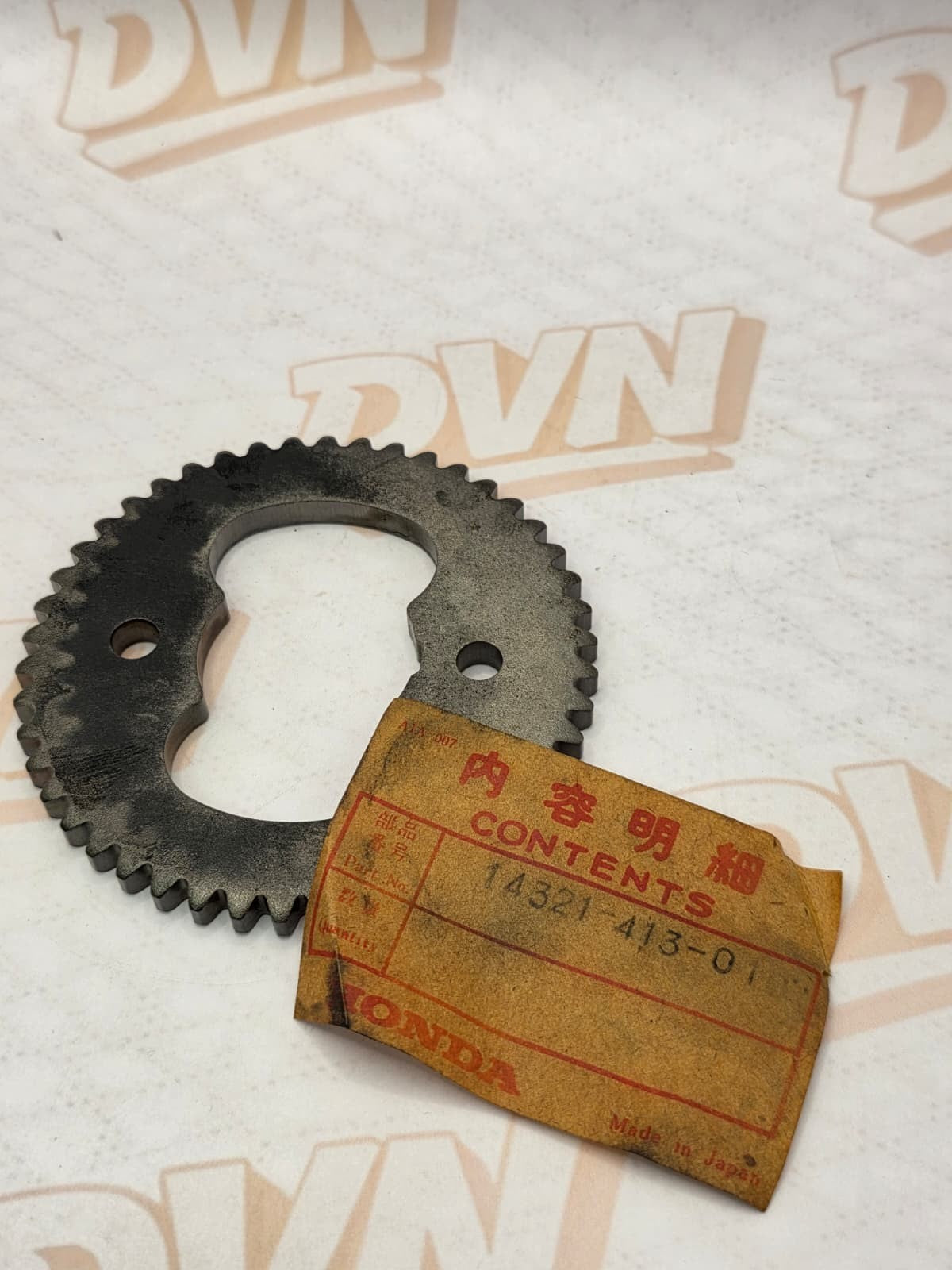 Honda 77-81 CB400 CM400 CM400E CM450 Cam Gear Camshaft P/N: 14321-413-010 (NOS)