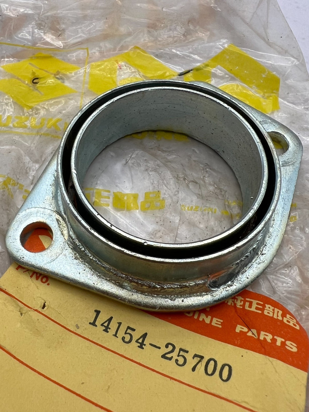 NOS GENUINE SUZUKI 1978 TS 90 100 Honcho Exhaust Flange 14154-25700 NEW OEM PART