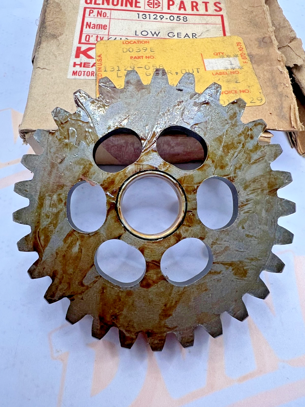Original Kawasaki LOW GEAR KLR250 KZ250 13129-058