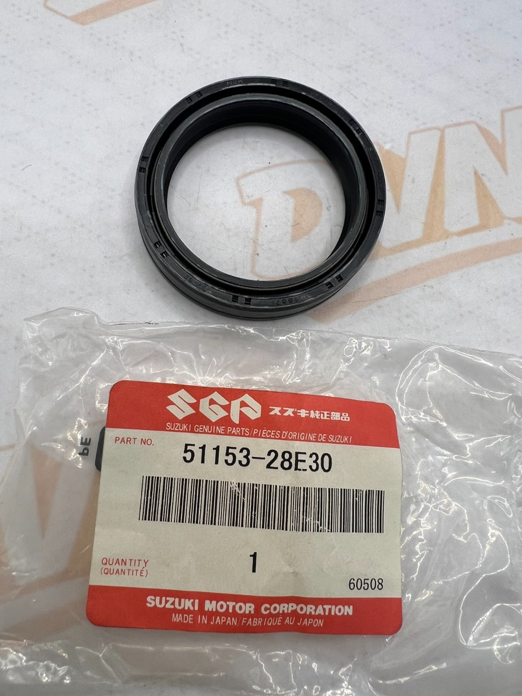 SUZUKI- 51153-28E30- FRONT FORK SEAL 1989-98 RM 125,250  NOS