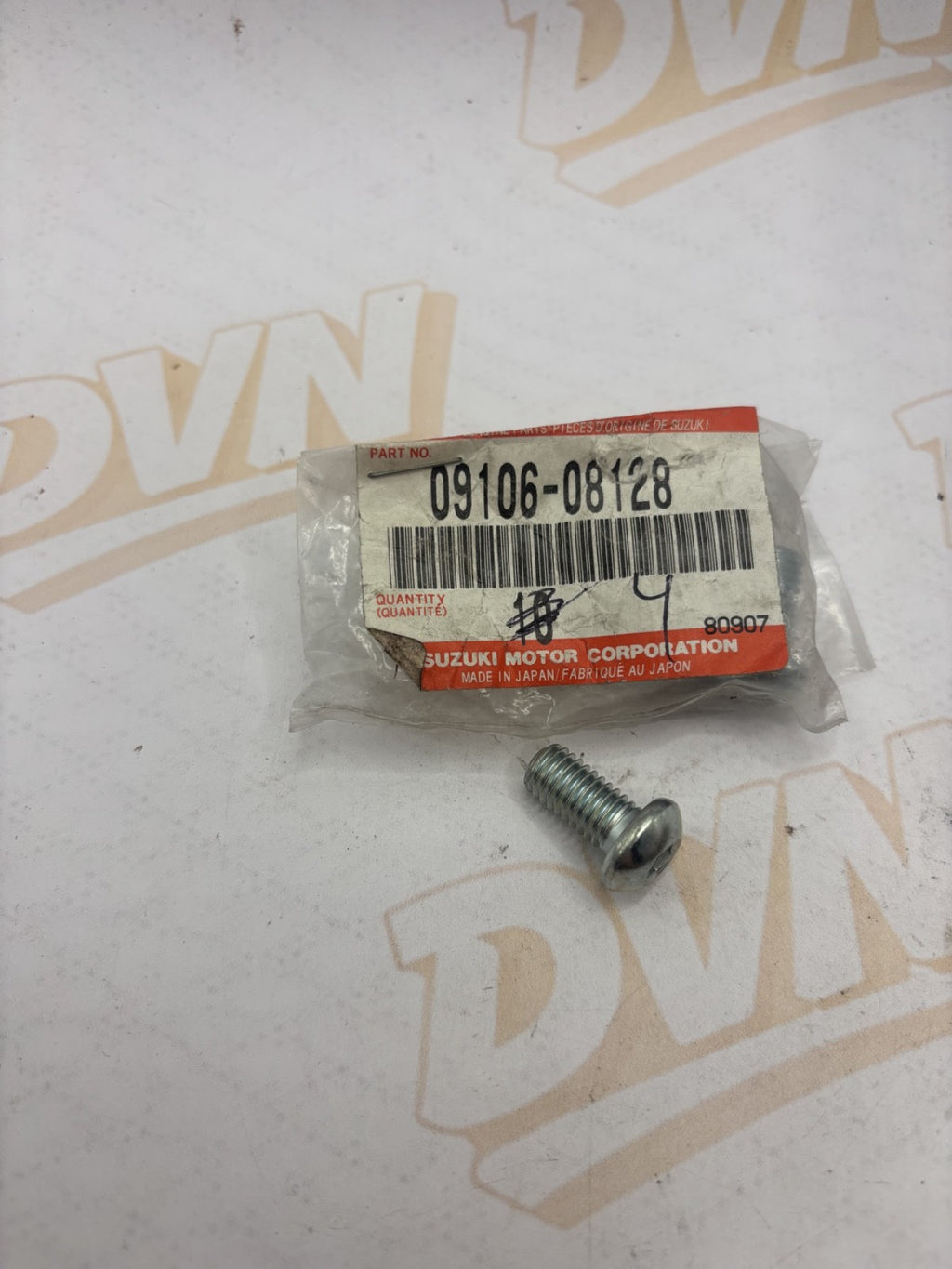 NOS Genuine Suzuki Frame/Footrest/Rear Wheel Bolt 09106-08128 NEW OEM