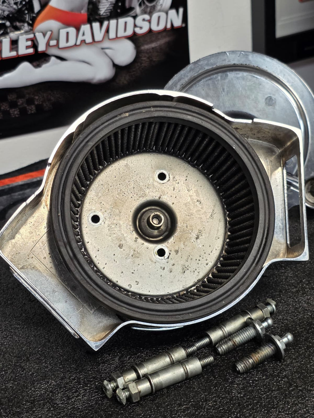 Harley air FILTER cover SCREAMIN EAGLE SPRINGER 07-09 GLIDE CVO 2008