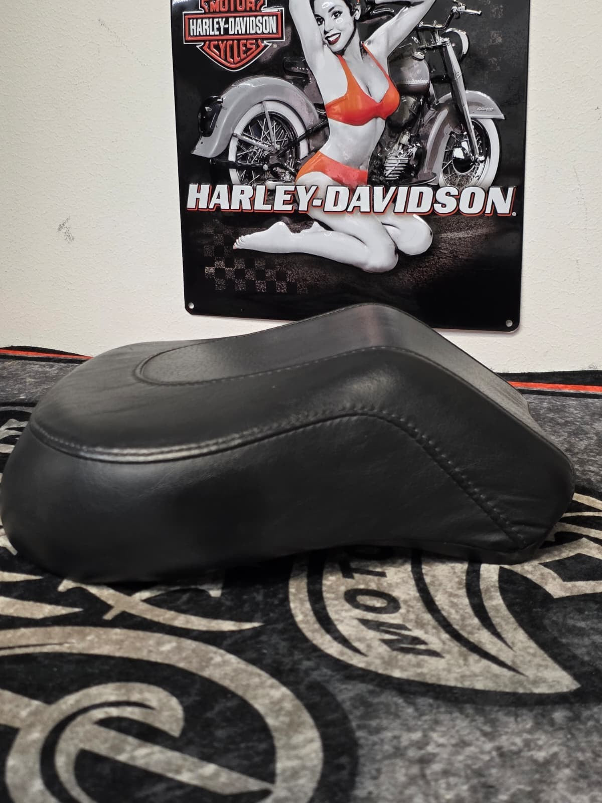 Harley Davidson Fatboy Flstf Softail Rear Back Passenger Seat Pillion 92/61-0067