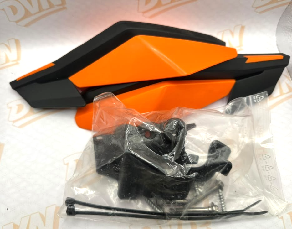 OEM Brandauer KTM Style Handguards Orange Black w/ Mounting Kit Made in Austria