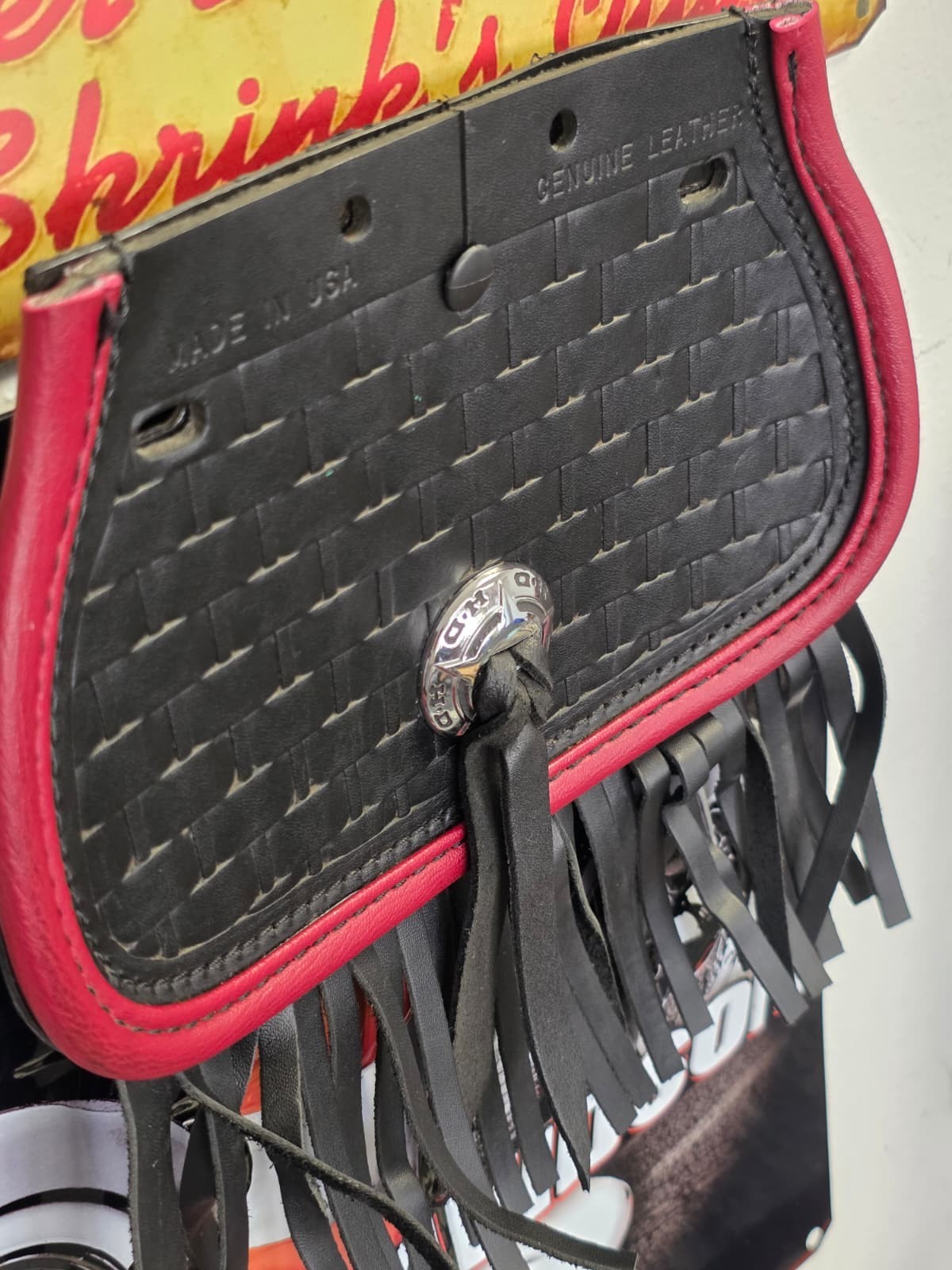 Harley Davidson Heritage Springer Red trim mudflap. 59345-97 HD