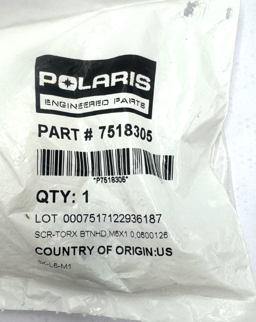 Polaris Screw, NEW OEM PART-7518305