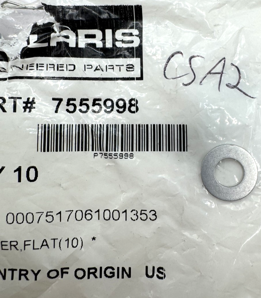 Polaris Flat Washer, OEM NEW 7555998