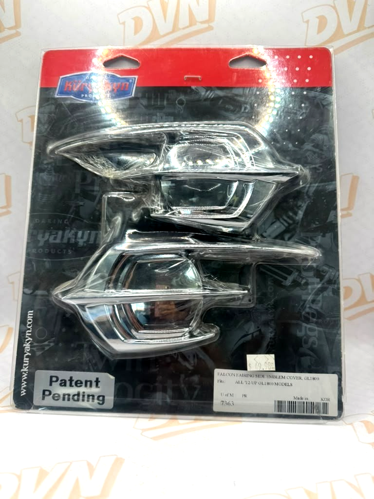Kuryakyn Part # 0521-1100 FAIRINGSIDE EMBLEM COVER GL1800