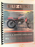 Suzuki RL250 parts and service manual 1974-1975