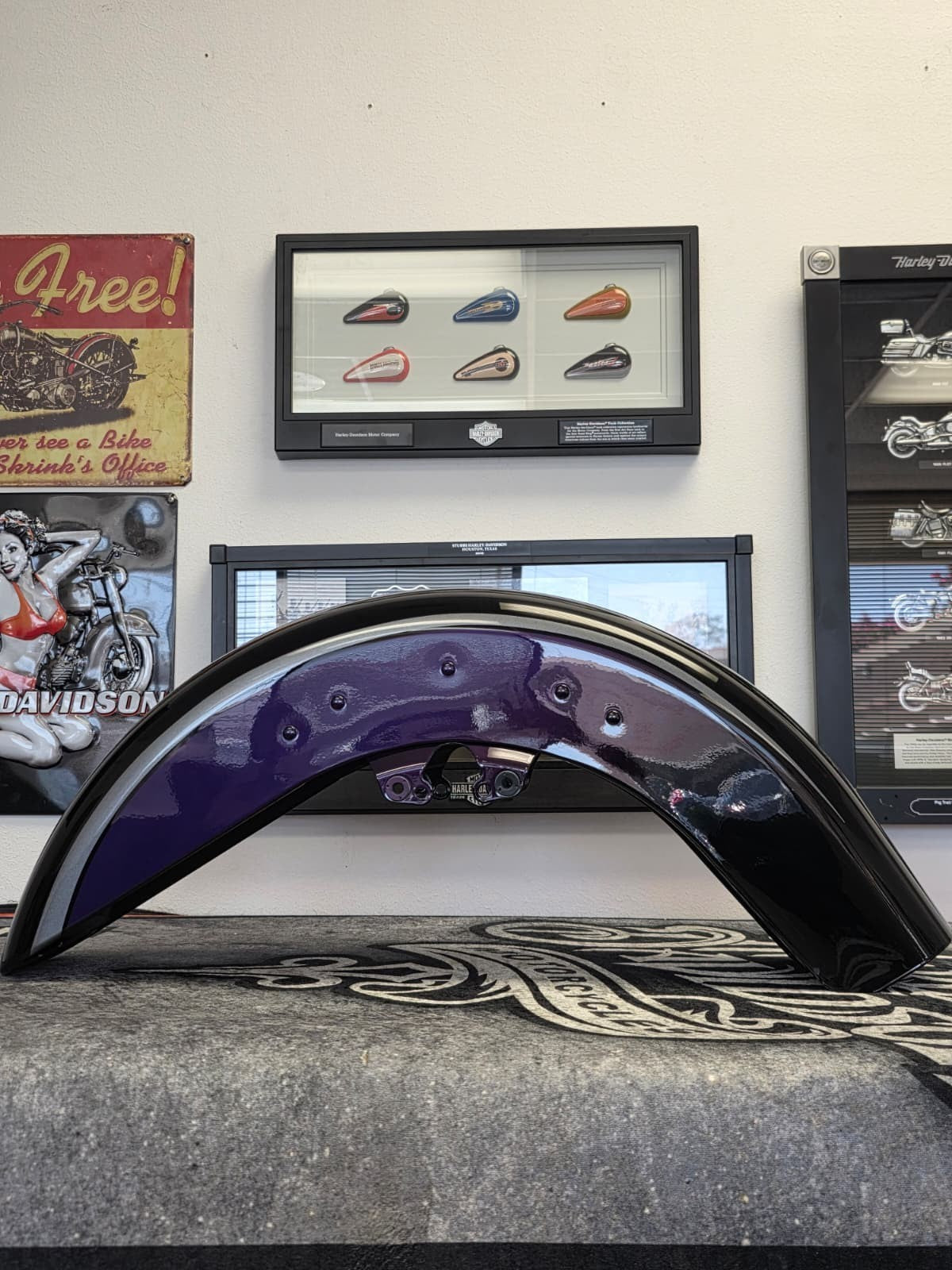 OEM HARLEY 2021 CVO LIMITED STREET GLIDE FRONT FENDER VIOLET FADE '14-23 TOURING