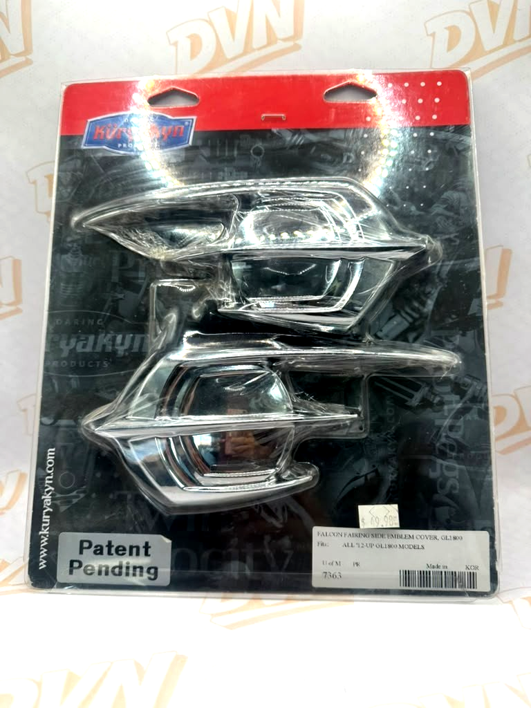 Kuryakyn Part # 0521-1100 FAIRINGSIDE EMBLEM COVER GL1800