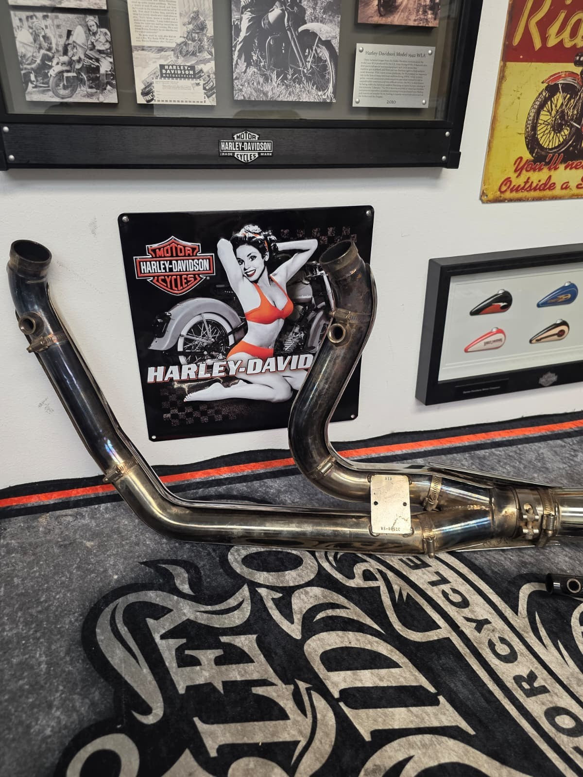 CVO SPRINGER 07-09 EXAUST SYSTEM (REINHART)  HARLEY DAVISON SOFTAIL