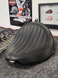 2011-17 OEM Genuine Harley-Davidson Softail FLS,FXS BLACK LINES Slim Seat Solo