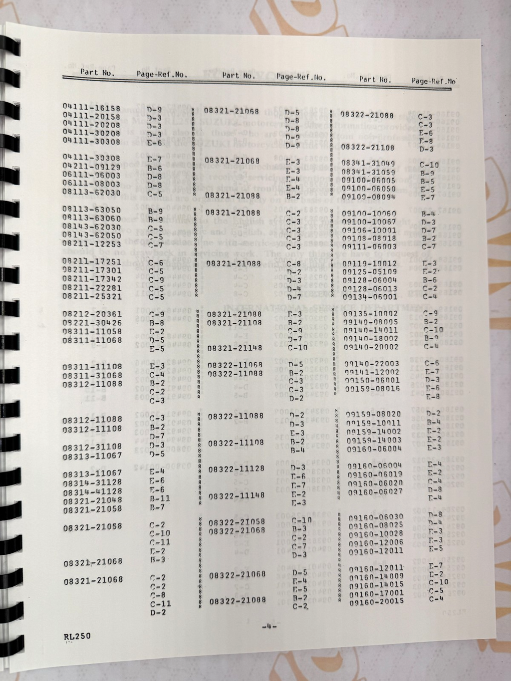 Suzuki RL250 parts and service manual 1974-1975