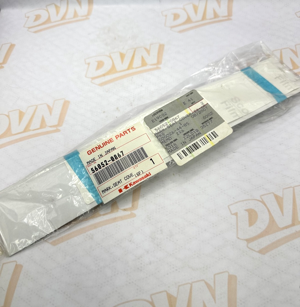 NOS Kakasaki Mark seat Cover ZX-6R 56052-0867