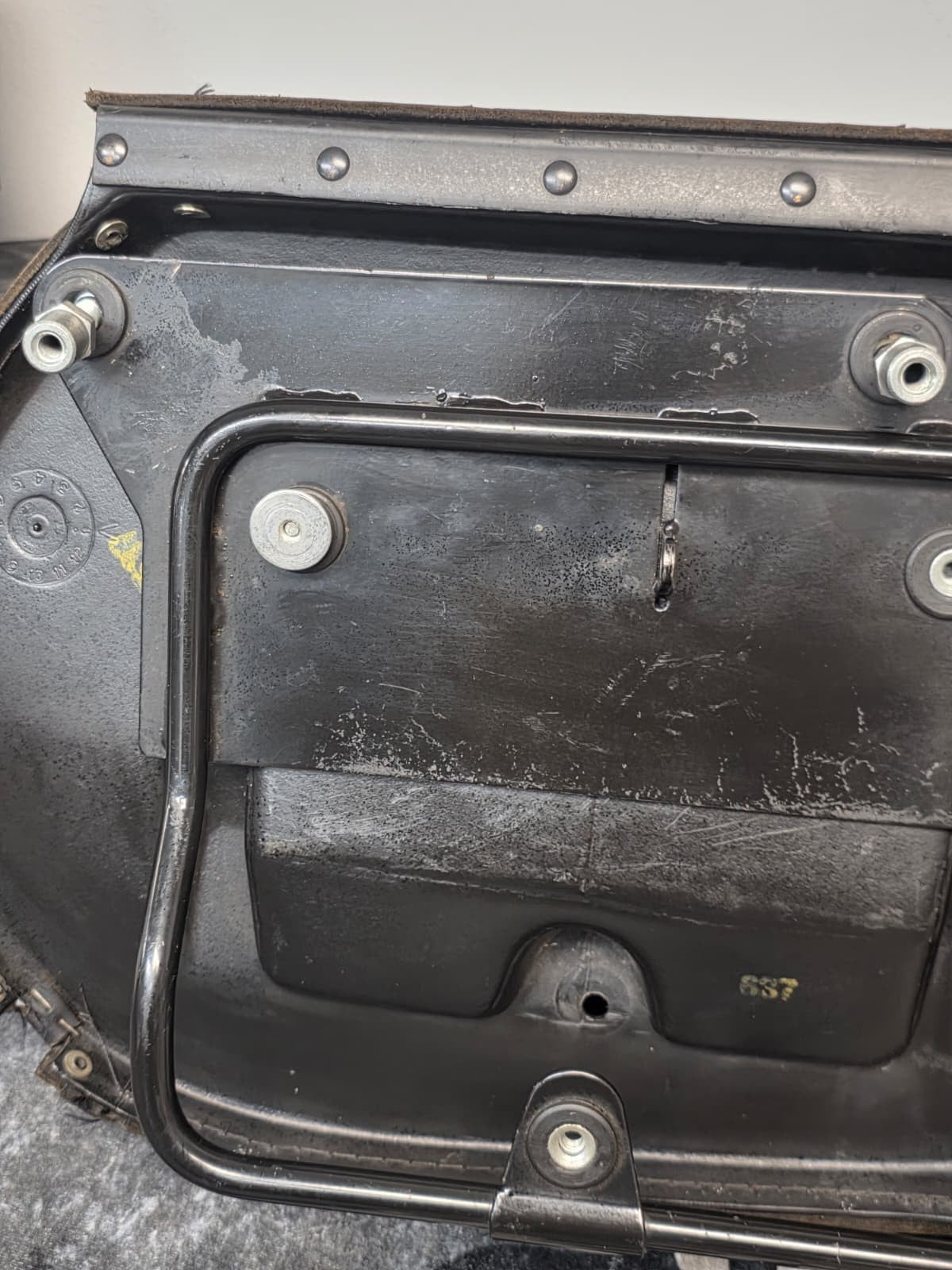 Harley Davidson genuine OEM Loggerhead Leather Saddlebags 1984-1999