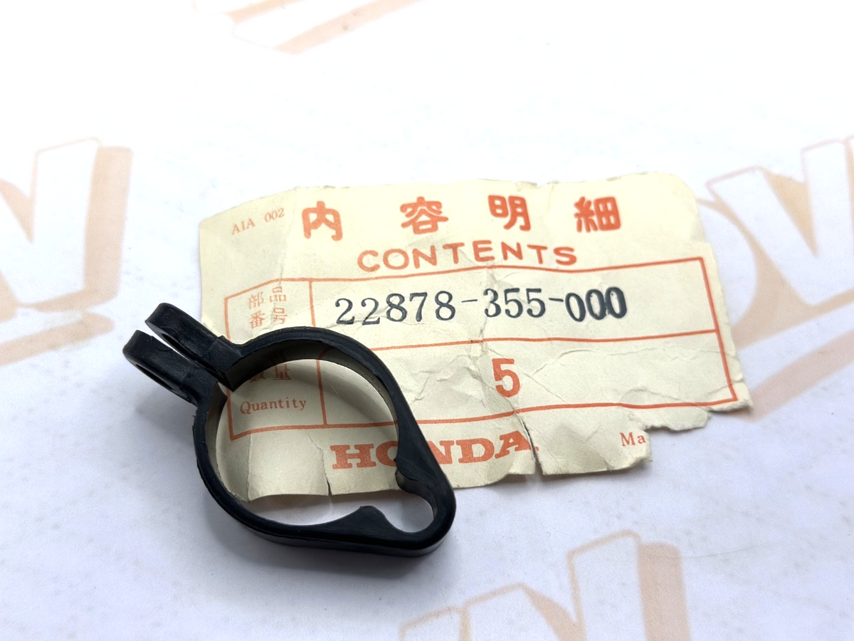 NOS Honda CB125 TL125 XL100 XL125 XR185 XR200 Clutch Cable Clamp 22878-355-000