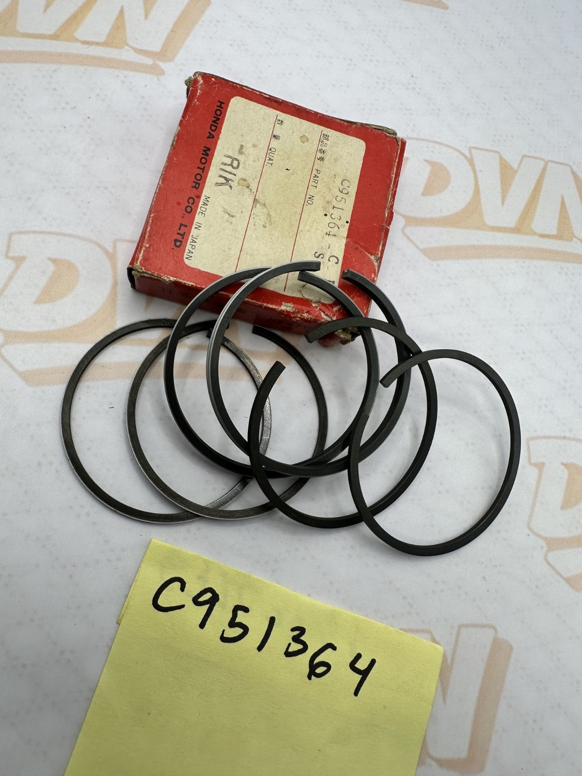 OEM Honda C951364-S1 Piston Ring Set of 6 Rings NOS NEW Japan C951364S1