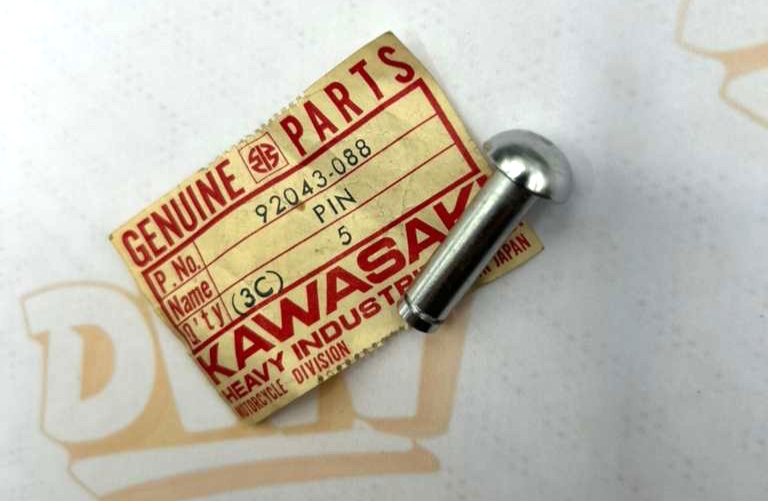 1 NOS Genuine Kawasaki F7 175 Kickstart Pin OEM 92043-088 F6 125 KD175 KE175 NEW