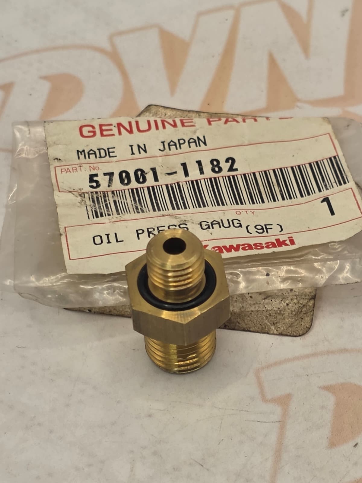 Kawasaki OEM Oil Pressure Gauge Adapter 57001-1182