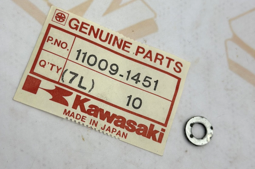 NEW Genuine Kawasaki OEM (2) Muffler Cover Gasket  11009-1451
