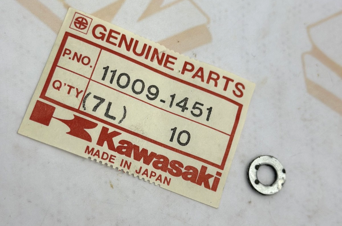 NEW Genuine Kawasaki OEM (2) Muffler Cover Gasket  11009-1451