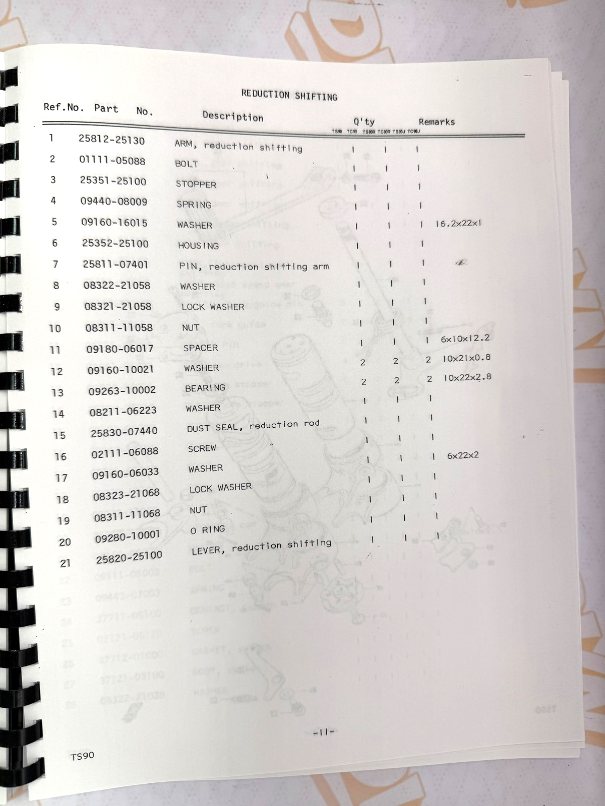 Suzuki TS90 TC90 parts and service manual 1970-1972