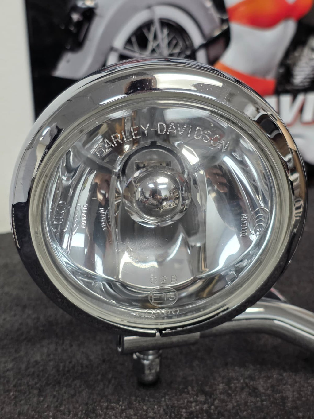 HARLEY DAVIDSON 88-UP FXSTS SOFTAIL SPRINGER CHROME PASSING FOG LAMPS 68248-98