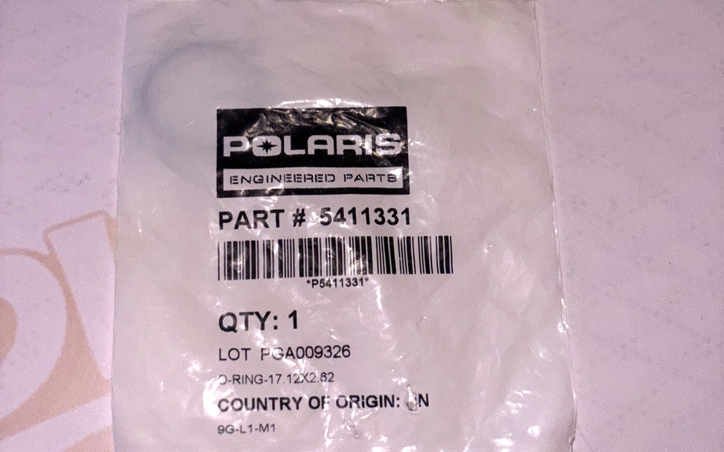 Polaris 5411331 O-Ring Genuine OEM